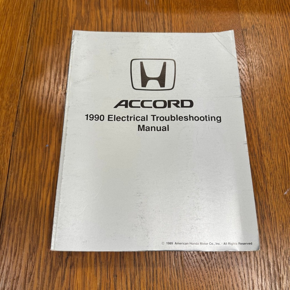 1990 Honda Accord Electrical Troubleshooting Manual ETM Wiring Diagrams OEM